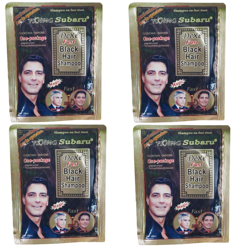 شامپو رنگ مو سوبارو مدل DEXE حجم 25 میلی لیتر رنگ مشکی مجموعه 4 عددی شامپو رنگ مو سوبارو مدل DEXE حجم 25 میلی لیتر رنگ مشکی مجموعه 4 عددی