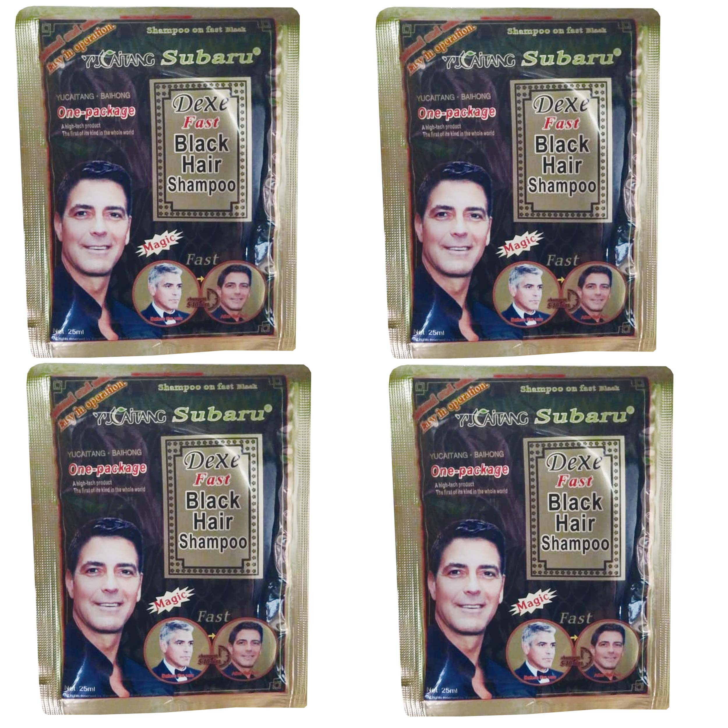 شامپو رنگ مو سوبارو مدل DEXE حجم 25 میلی لیتر رنگ مشکی مجموعه 4 عددی شامپو رنگ مو سوبارو مدل DEXE حجم 25 میلی لیتر رنگ مشکی مجموعه 4 عددی