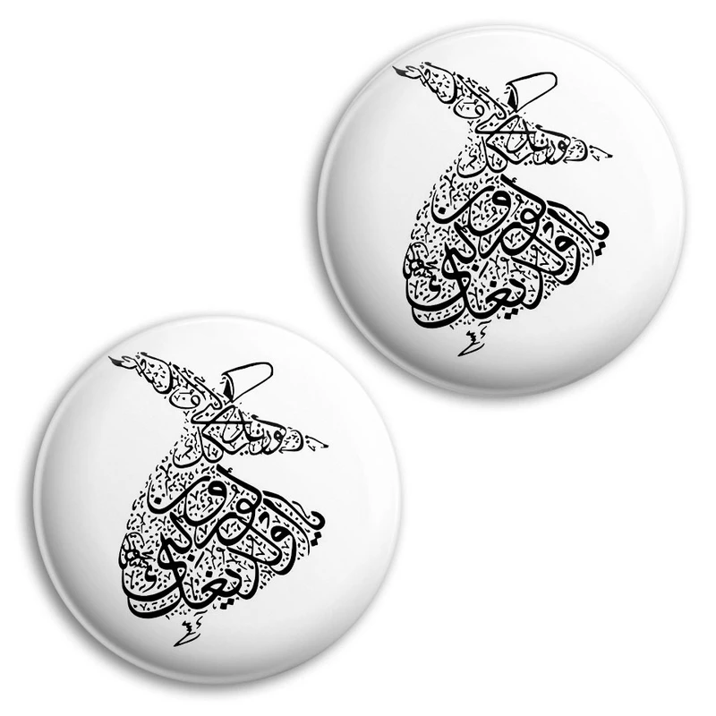 مگنت پرمانه طرح رقص سماع کد pmag2.30880 مجموعه 2 عددی