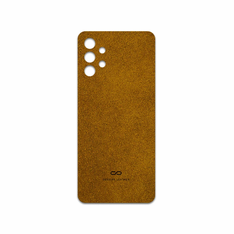 برچسب پوششی ماهوت مدل Brown-Chamois-Leather مناسب برای گوشی موبایل سامسونگ Galaxy A32 5G