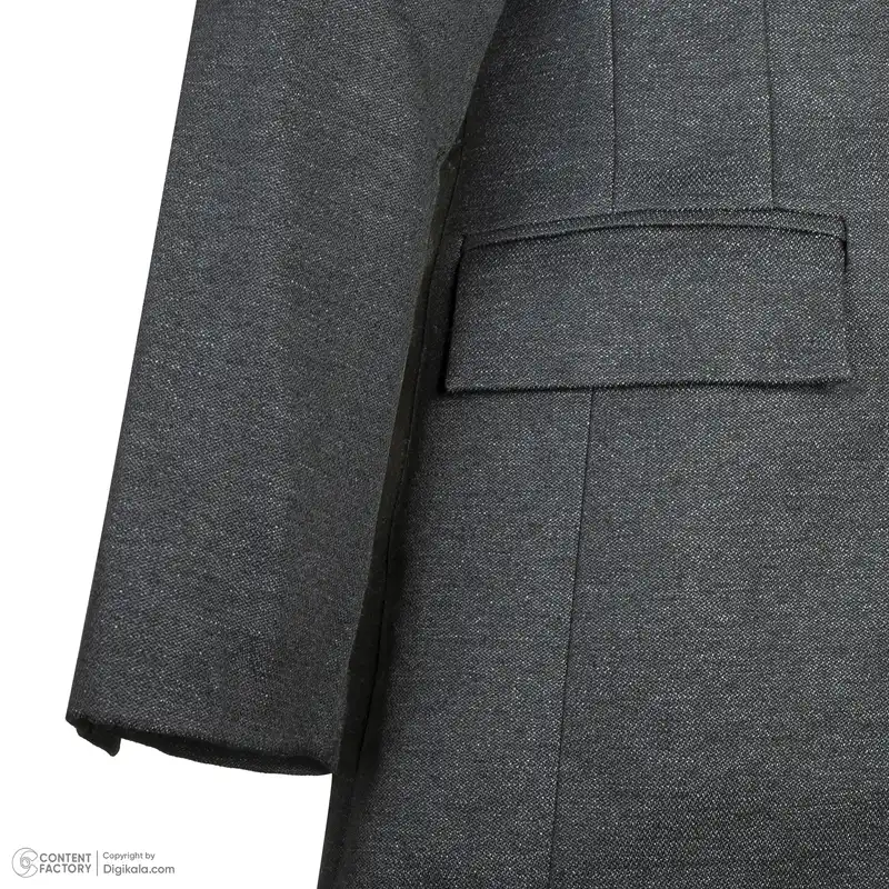 پالتو زنانه نیزل مدل 0122-113 رنگ طوسی تیره