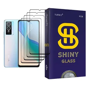 Atouchbo Shiny Glass4 Ceramics Screen Protector For  Y76 5G Pack Of 4