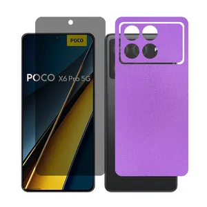 Glass Together model privacy Screen Protector Suitable for Xiaomi Poco X6 Pro Mobile Phone with Back cover sticker