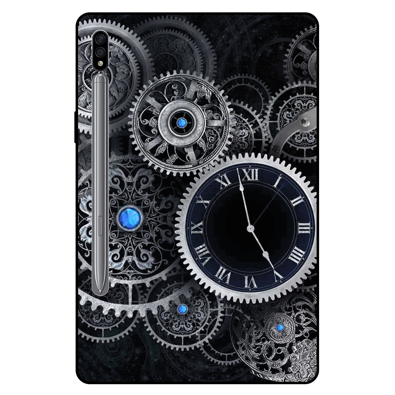 کاور مگافون طرح ساعت مدل 7741 مناسب برای تبلت سامسونگ Galaxy Tab S8 11.0 2022 / X700 / X706