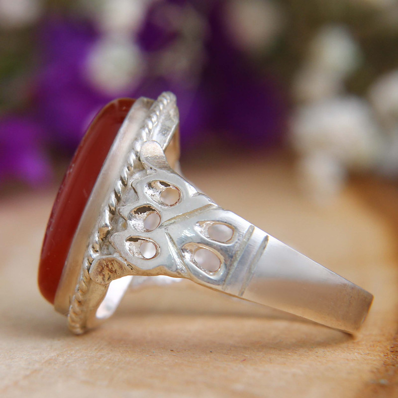 انگشتر نقره مردانه بازرگانی میلادی مدل عقیق نادعلی المظهر عجایب رکاب شبکه کد AM_0183 انگشتر نقره مردانه بازرگانی میلادی مدل عقیق نادعلی المظهر عجایب رکاب شبکه کد AM_0183