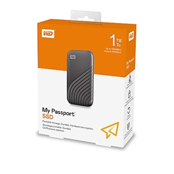اس اس دی اکسترنال وسترن دیجیتال مدل MY PASSPORT ظرفیت 1 ترابایت رابط USB 3.2 Gen2