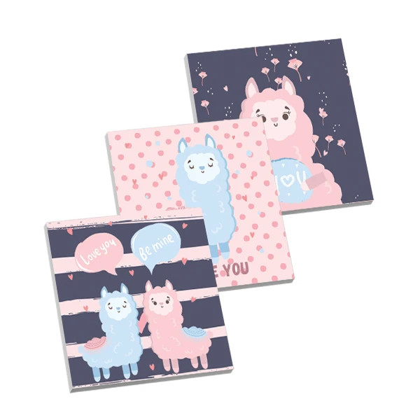 تابلو شاسی لاژید مدل عشق طرح کارتونی مجموعه 3 عددی 