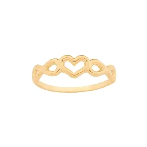 انگشتر طلا 18 عیار زنانه قیراط طرح قلب کد GH2278