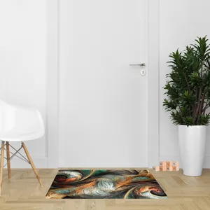 پادری مدل سه لایه رویه مخمل طرح پترن کد S306 سایز 75x45 سانتی متر