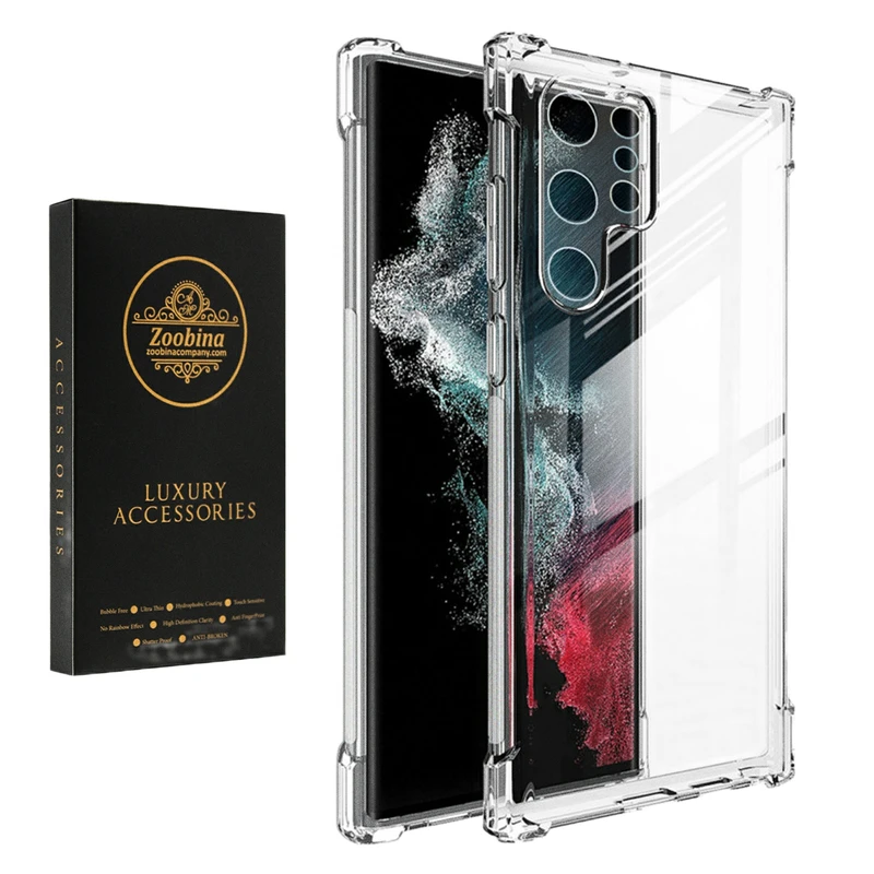 کاور زوبینا مدل Clear مناسب برای گوشی موبایل سامسونگ Galaxy S22 Ultra