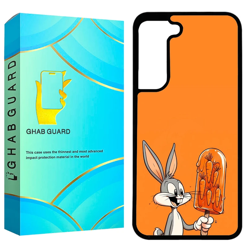 کاور قاب گارد طرح خرگوش مدل GCHPA21F مناسب برای گوشی موبایل سامسونگ Galaxy S21 FE 5G