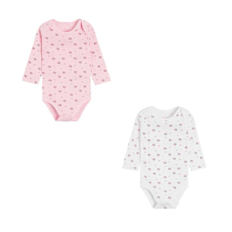 بادی آستین بلند نوزادی کول کلاب مدل CUG1602016 مجموعه 2 عددی 