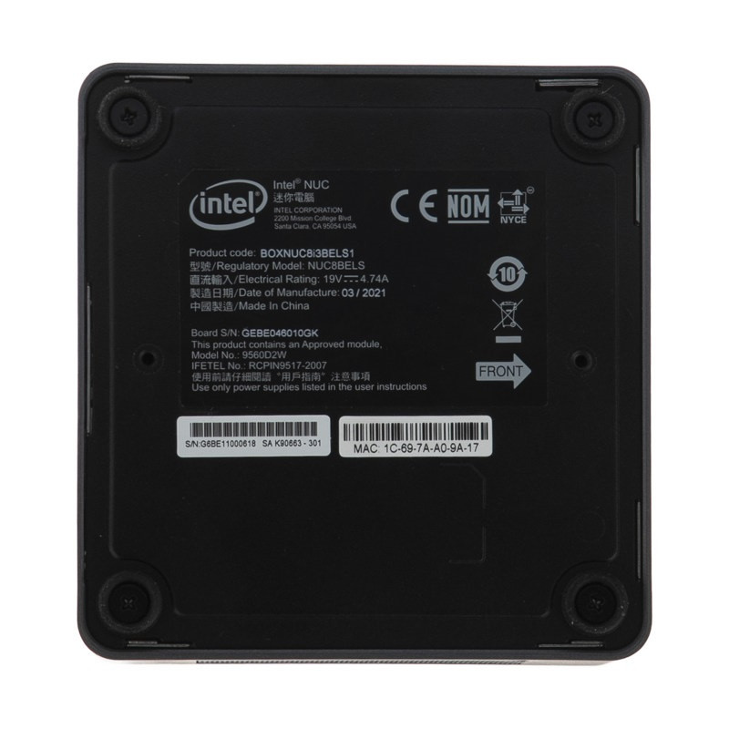 کامپیوتر کوچک اینتل مدل NUC8i5BELS-8240