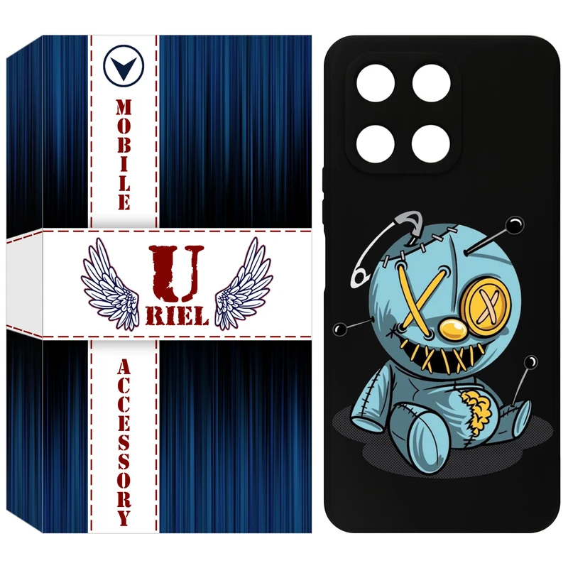 کاور یوریل مدل KSH کد 68 طرح عروسک مناسب برای گوشی موبایل آنر X6A / X6A Plus