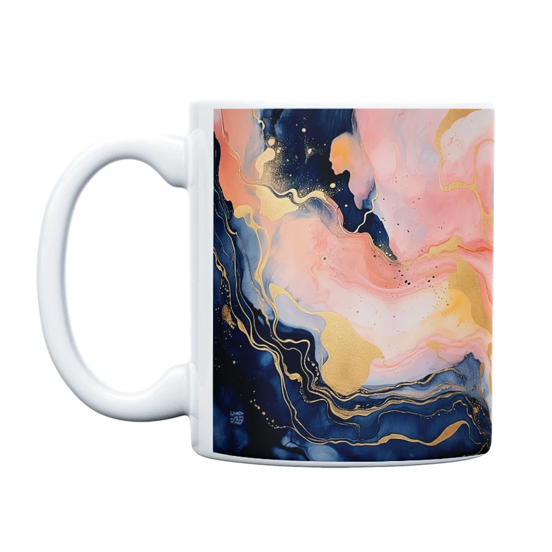 ماگ حس آمیزی طرح Marble مدل مرمر کد 091