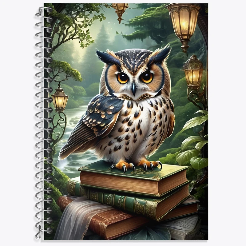 دفتر لغت 50 برگ خندالو طرح جغد دانا کد F6763