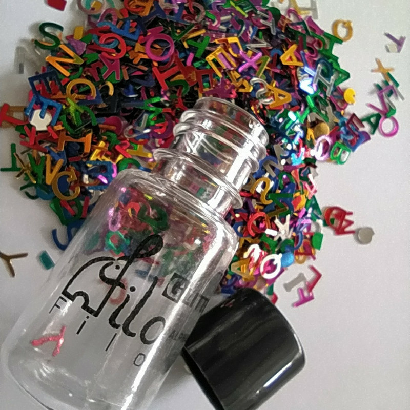 مجموعه تزیین ناخن فیلو مدل حروف انگلیسی بسته 1000 عددی
