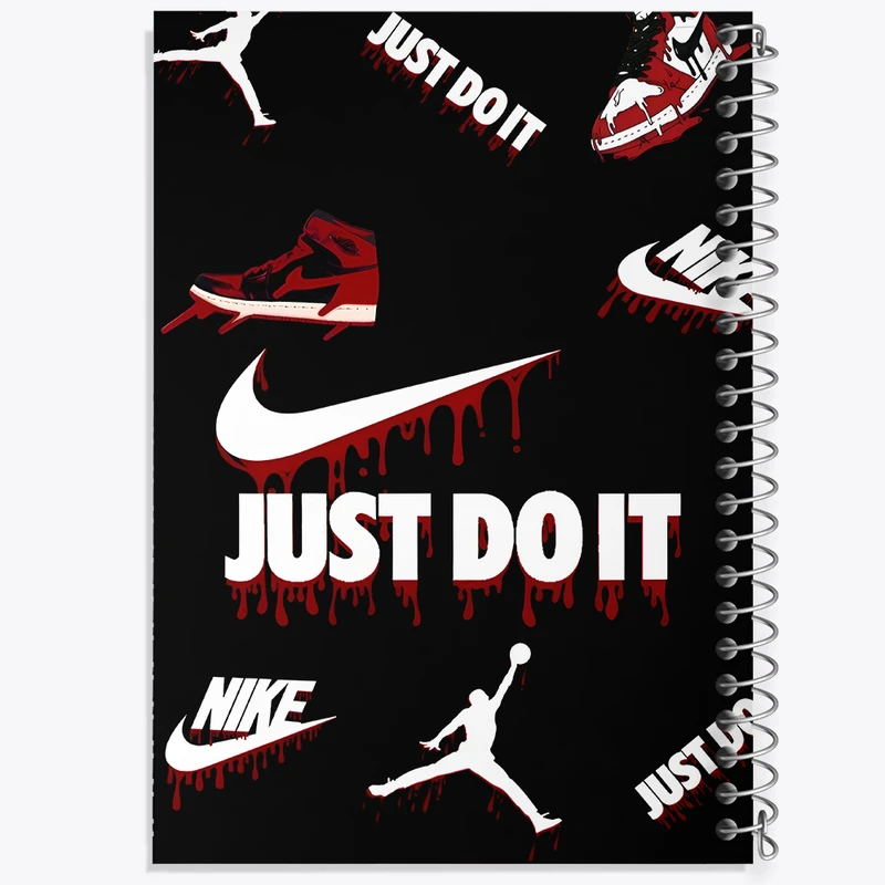 دفتر ژورنال نویسی 50 برگ خندالو مدل نقطه ای طرح نایک (Nike) کد N4736