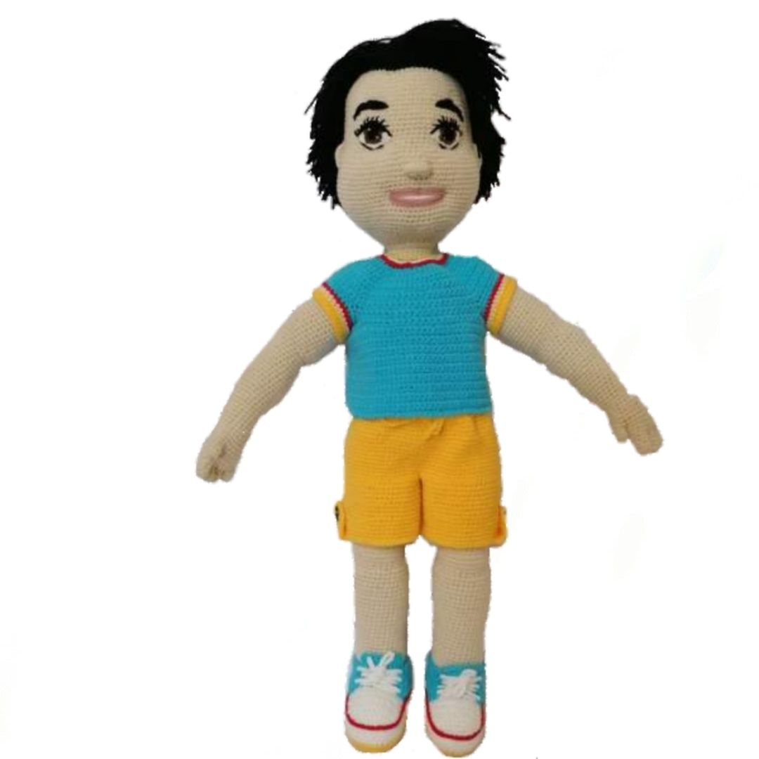 عروسک بافتنی طرح پسر