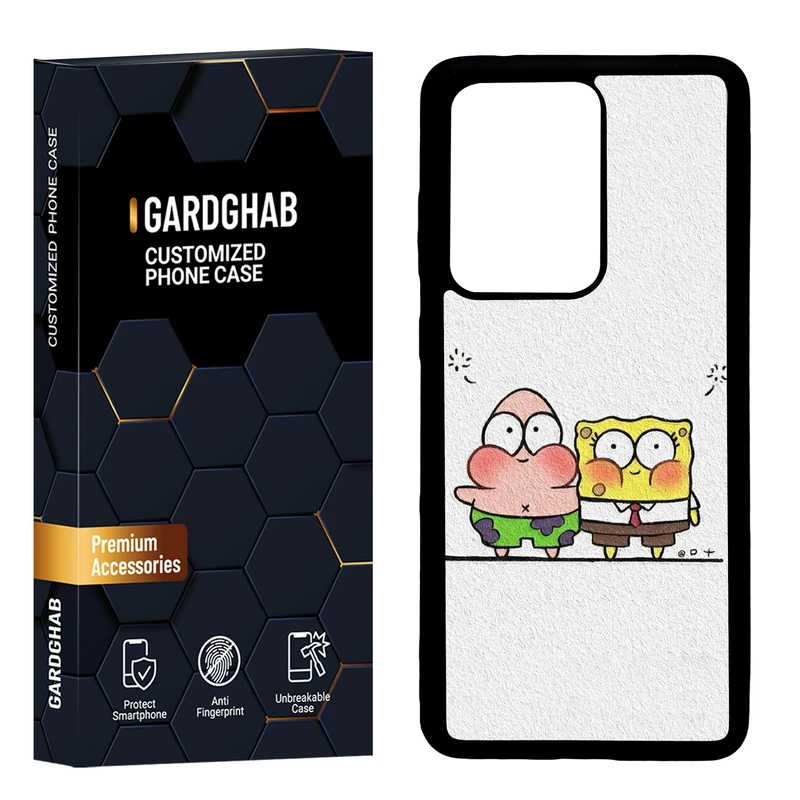 کاور گارد قاب مدل دور ژله ای پشت گلس فانتزی مناسب برای گوشی موبایل سامسونگ  Galaxy S20 Ultra