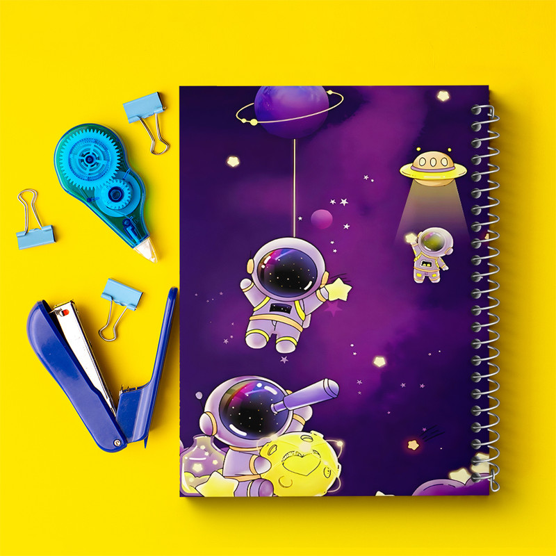 دفتر نقاشی 50 برگ خندالو طرح فضانورد کد F6451