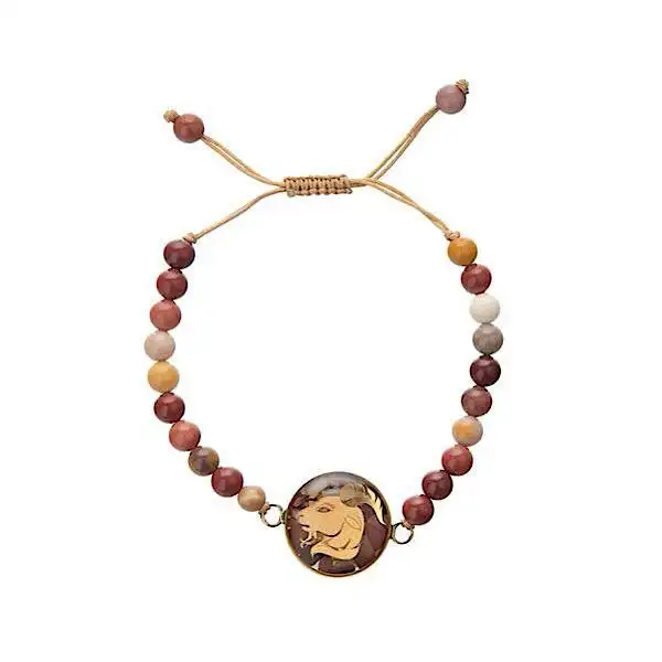 دستبند زنانه سام نورزاده مدل ماه تولد دی و سنگ جاسبر