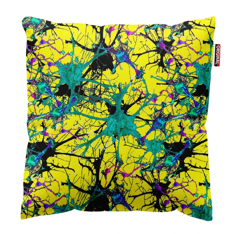 کوسن پاد آفرین طرح رنگی کد 1381 سایز 30*30 سانتی متر