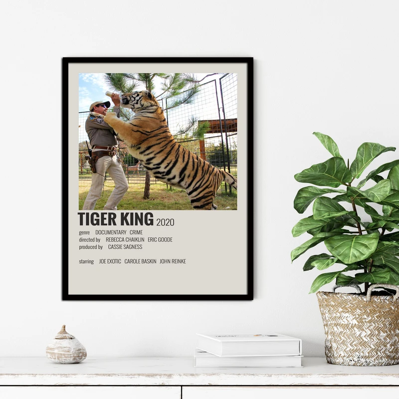 تابلو آتریسا طرح پوستر فیلم TIGER KING مدل ATM832