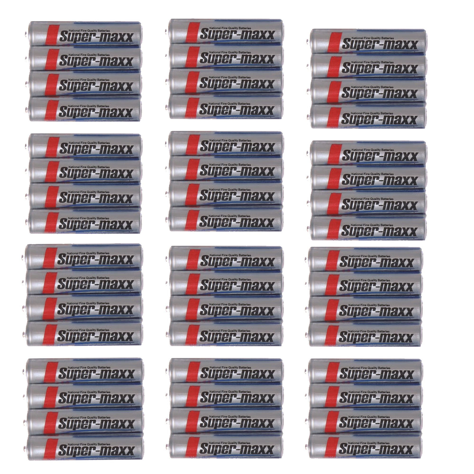 باتری نیم قلمی سوپر مکس کد 48000 بسته 48 عددی