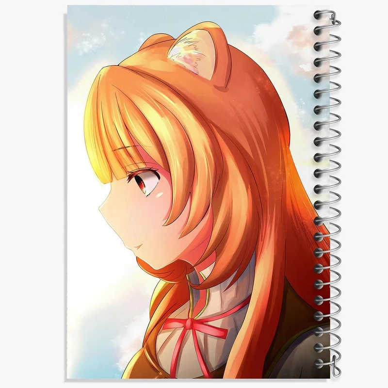 دفتر لیست خرید 50 برگ خندالو طرح رافتالیا انیمه ظهور قهرمان سپر کد 15933