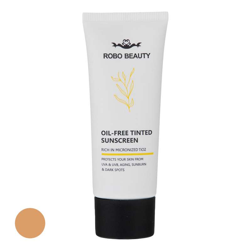 کرم ضد آفتاب رنگی SPF 50 روبو بیوتی مدل Oil Free مناسب پوستهای چرب حجم 40 میلیلیتر کرم ضد آفتاب رنگی SPF 50 روبو بیوتی مدل Oil Free مناسب پوستهای چرب حجم 40 میلیلیتر