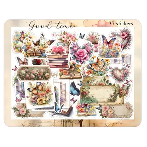 برچسب طرح برش خورده مدل Good time