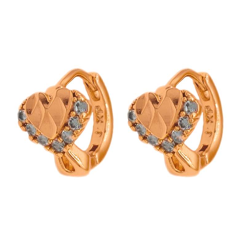 گوشواره زنانه ژوپینگ مدل قلب ریز M6679