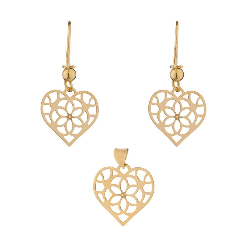 نیم ست طلا 18 عیار زنانه مایا ماهک مدل MS0684 طرح قلب نیم ست طلا 18 عیار زنانه مایا ماهک مدل MS0684 طرح قلب