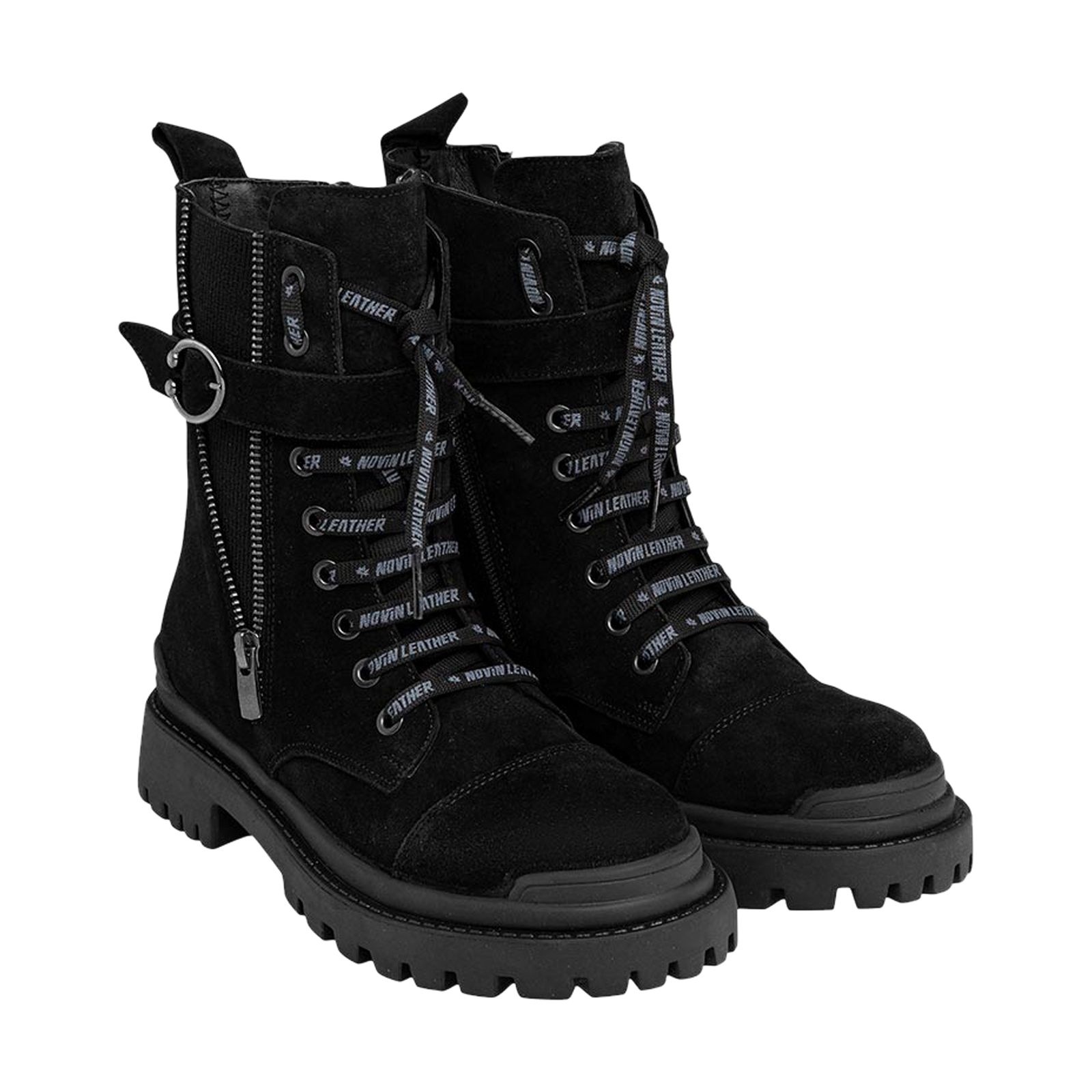 نیم بوت زنانه نوین چرم مدل WS3522 -  - 5