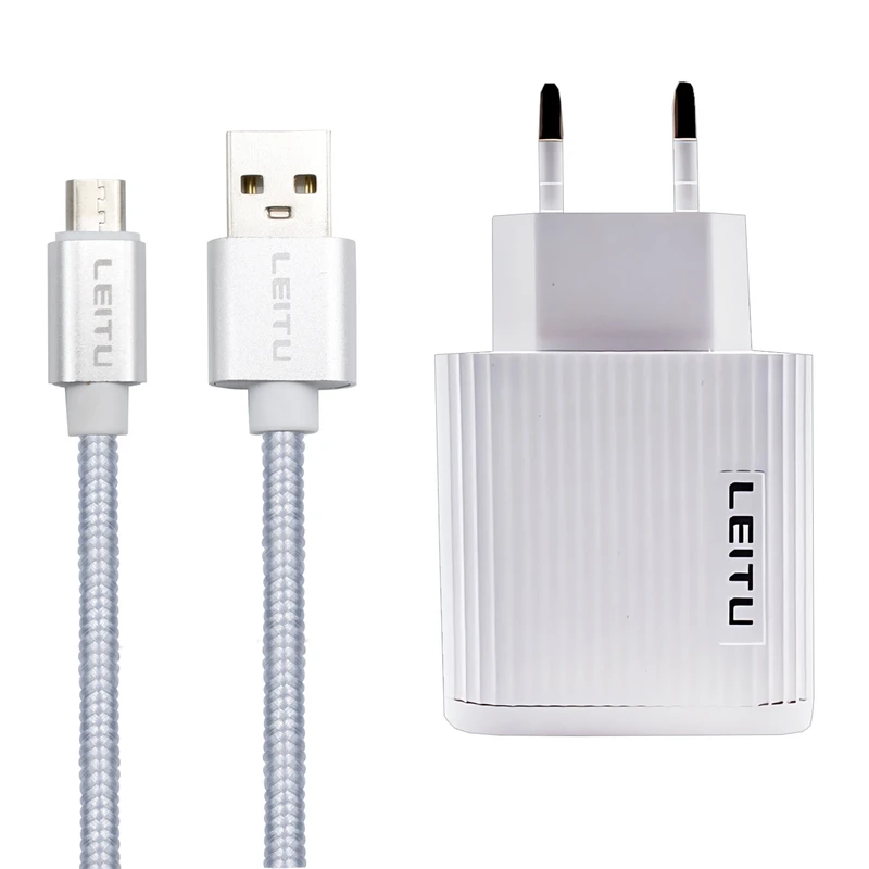 شارژر دیواری لیتو مدل LH - 6 به همراه کابل تبدیل MICROUSB