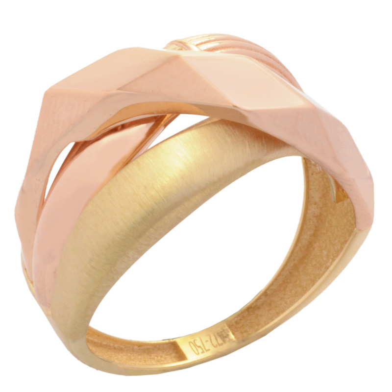 انگشتر طلا 18 عیار زنانه طلای مستجابی مدل مارپیچی کد ZR T172 سایز 57