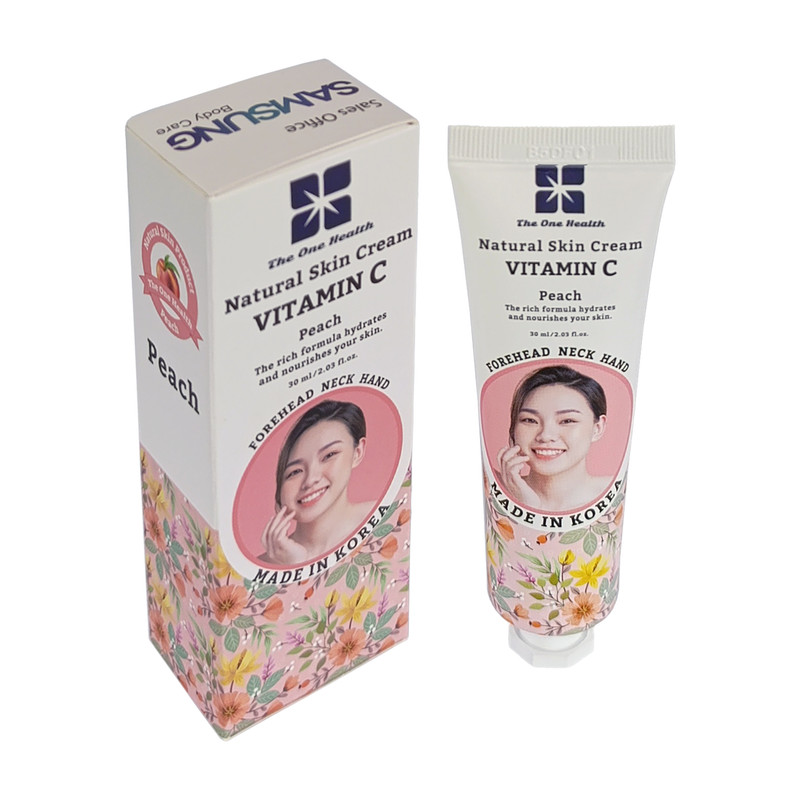 فلوئید روشن کننده سامسونگ بادی کر مدل Peach مناسب برای انواع پوست حجم 30 میلی لیتر