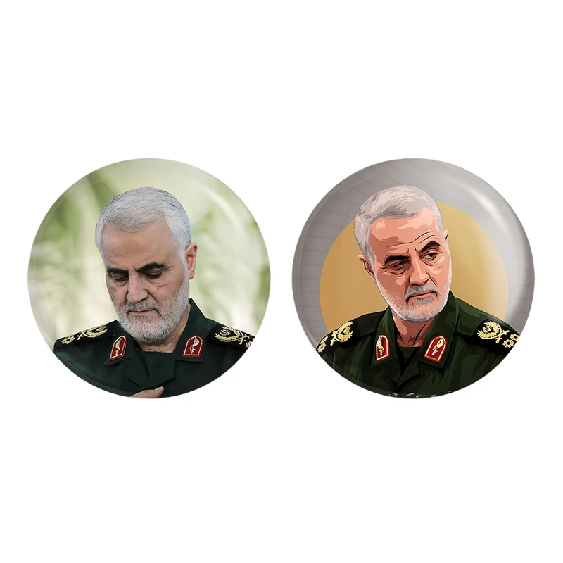 مگنت خندالو طرح سردار قاسم سلیمانی کد 1261412613 مجموعه 2 عددی