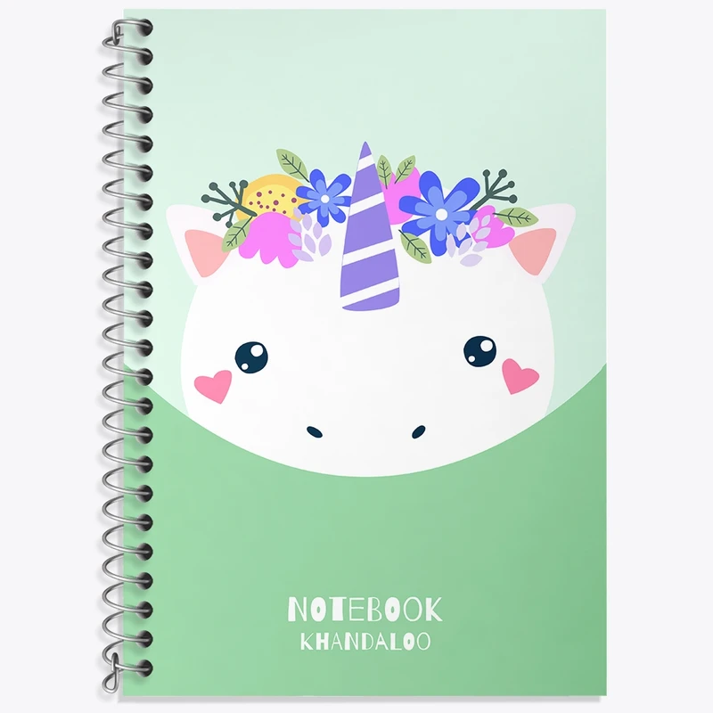 دفتر لغت 50 برگ خندالو طرح اسب تک شاخ کد N1534