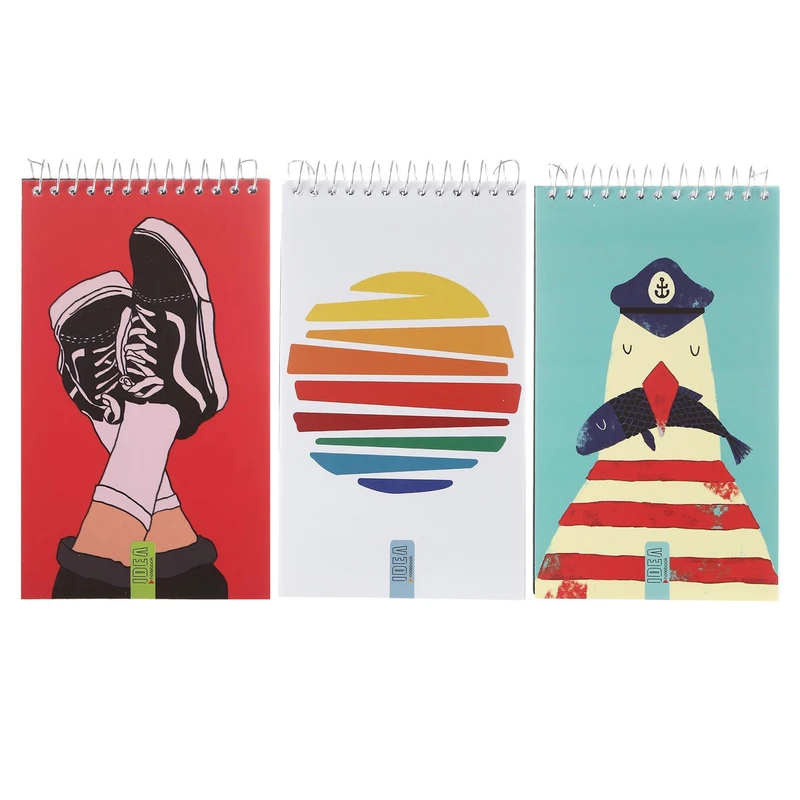 دفتر یادداشت 100 برگ ایده کد 0078 بسته 3 عددی