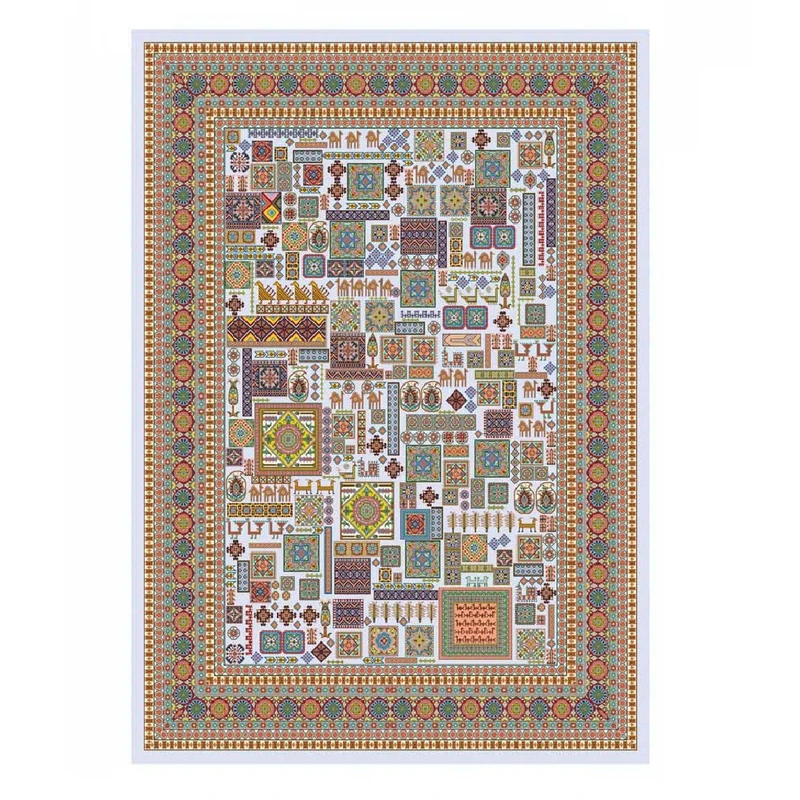 فرش پارچه‌ای مدل ترمزدار N0260