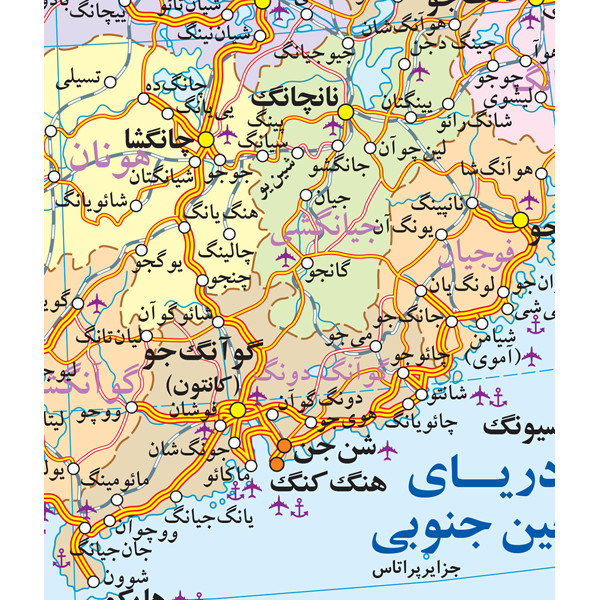 نقشه انتشارات گیتاشناسی نوین مدل راههای کشور چین
