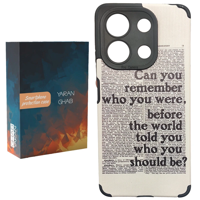 کاور یاران قاب مدل روزنامه مناسب برای گوشی موبایل شیائومی Redmi Note 13 Pro 4G / Poco M6 Pro