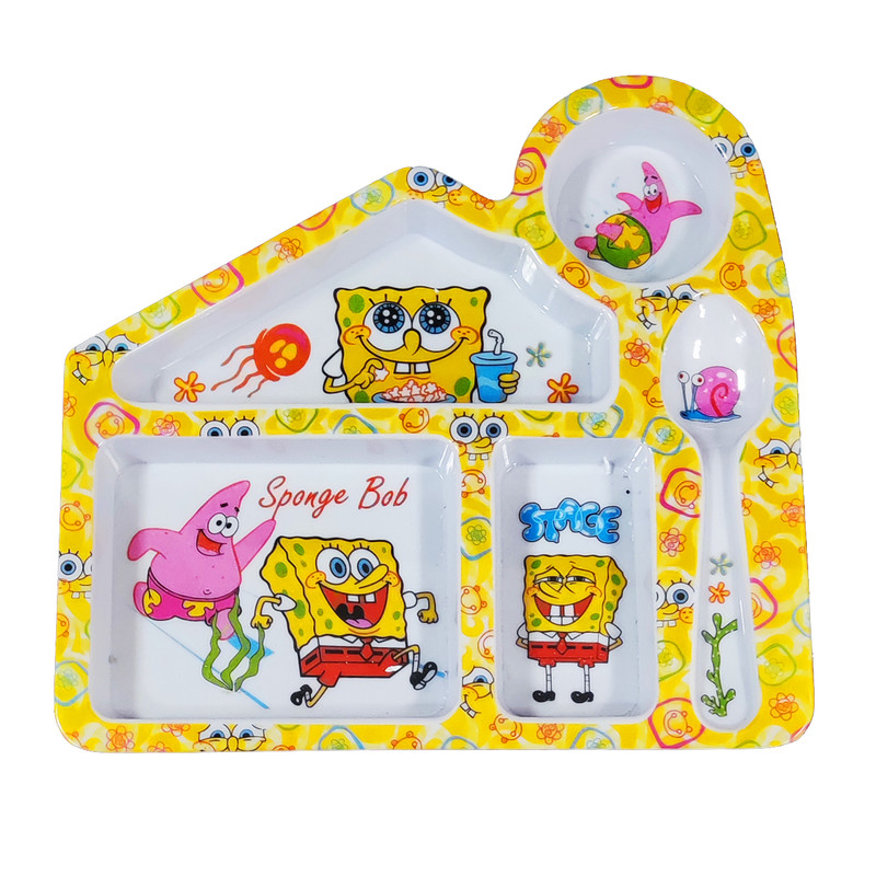 ظرف غذای کودک مدل باب اسفنجی کد 802