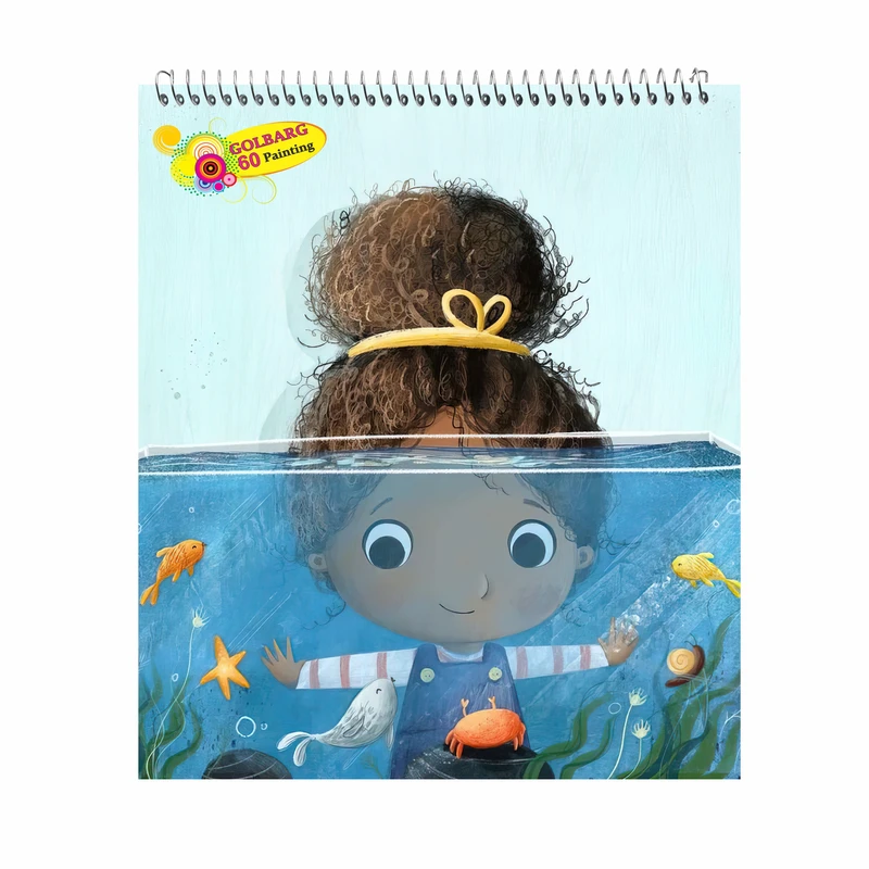 دفتر نقاشی 60 برگ گلبرگ طرح دخترانه کد 1345