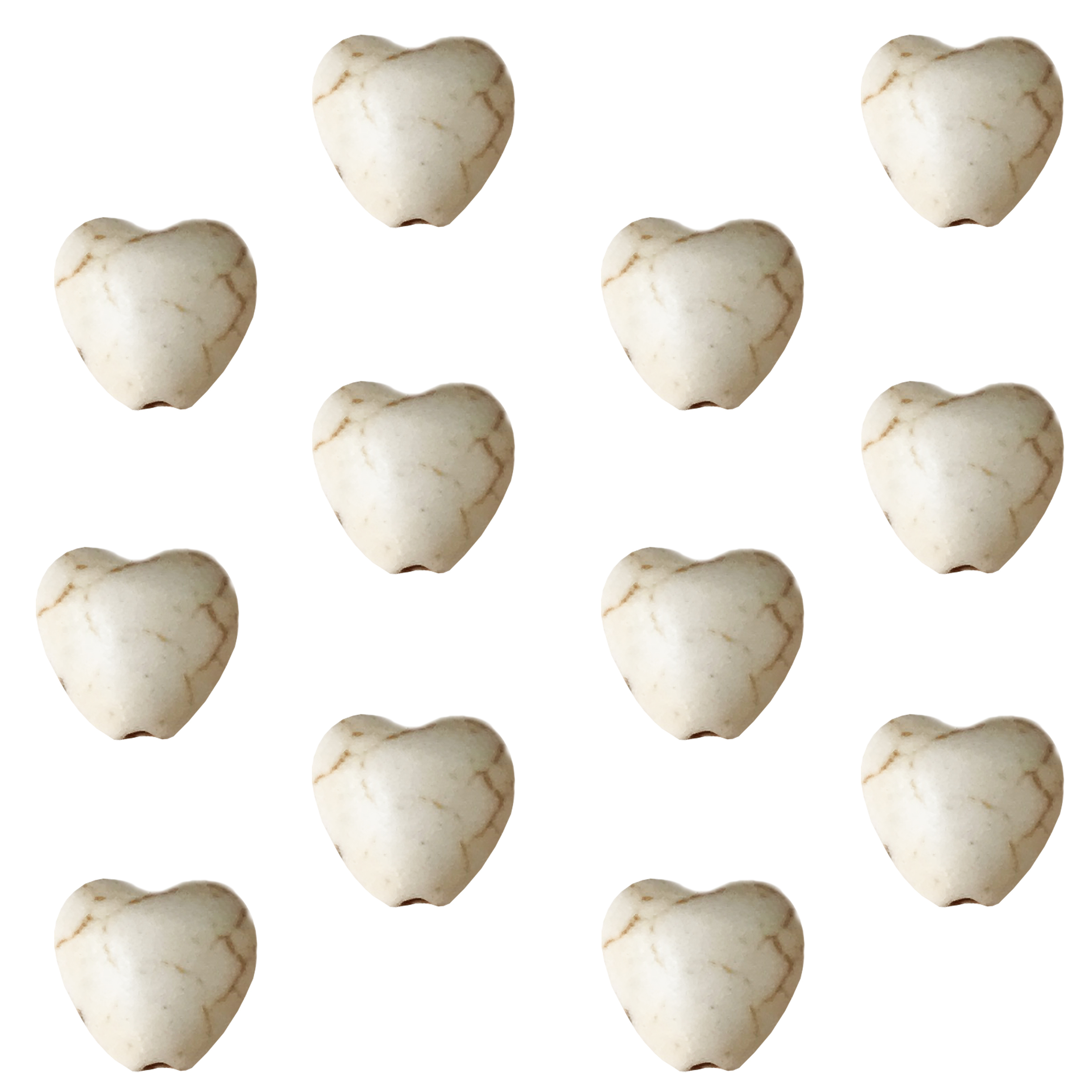 مهره دستبند مدل قلب کد MZ بسته 12 عددی