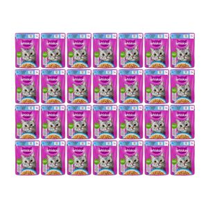 پوچ گربه بالغ ویسکاس مدل JELLY با طعم ماهی تن وزن 85 گرم بسته 28 عددی