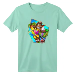 تی شرت آستین کوتاه بچگانه مدل کراش کد 3 رنگ سبز روشن