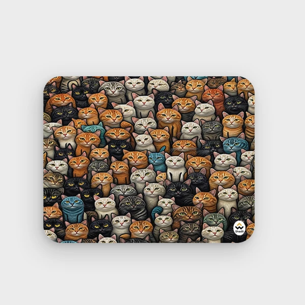 ماوس پد شادیت مدل گربه های کیوت کد 02 سایز 24*19 سانتی متر